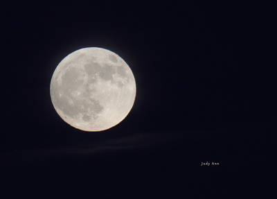 Penumbral lunar eclipse photo by Judy Ann